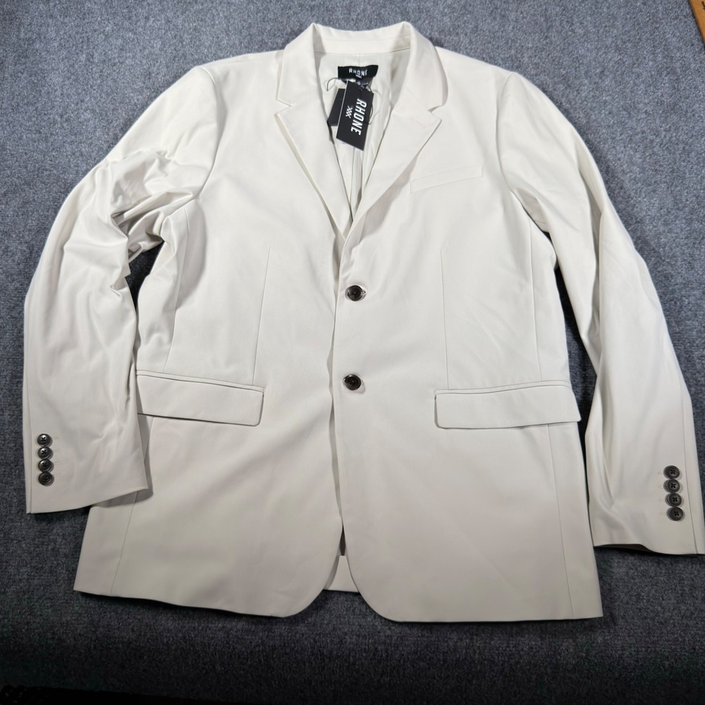 RHONE Commuter Slim Fit Lightweight Blazer Men's XL Stone NEW